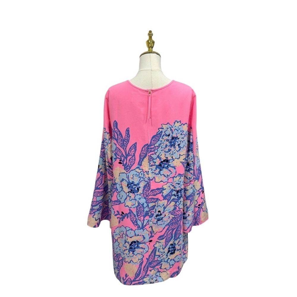Lilly Pulitzer GWENLYN DRESS MULTI TOTALLY KOALAFIED ENGINEERED WOVEN DRESS SZ14 - Picture 7 of 14
